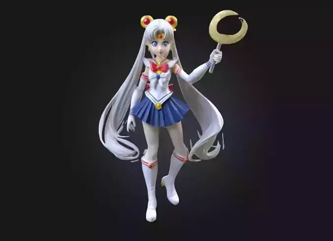 Sailor Moon  Highly Detailed 3D Printable