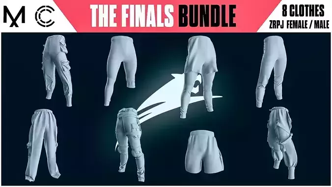 THE FINALS BUNDLE  8 Female Clothes Outfit