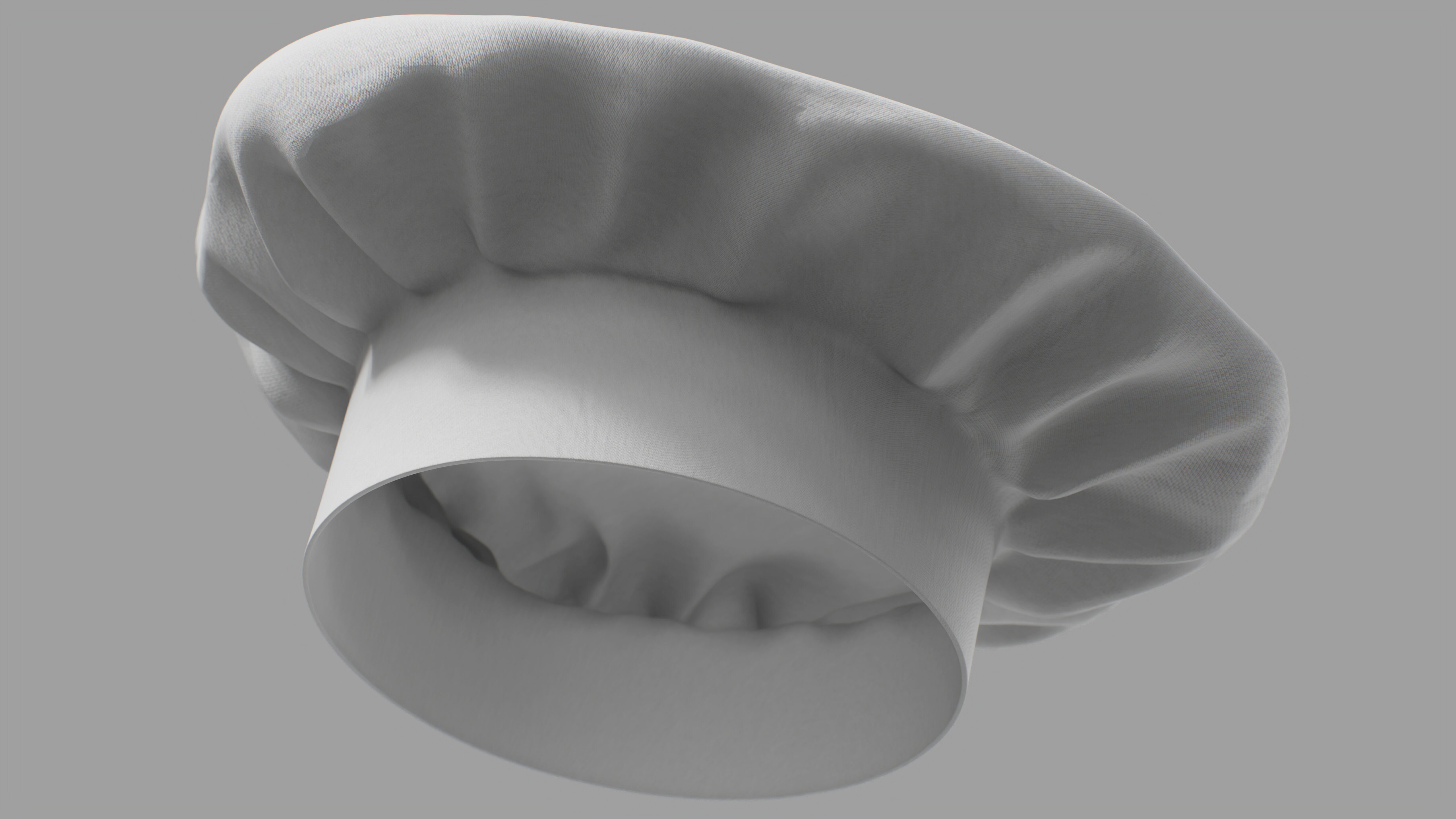Chef Hat 3D model_8