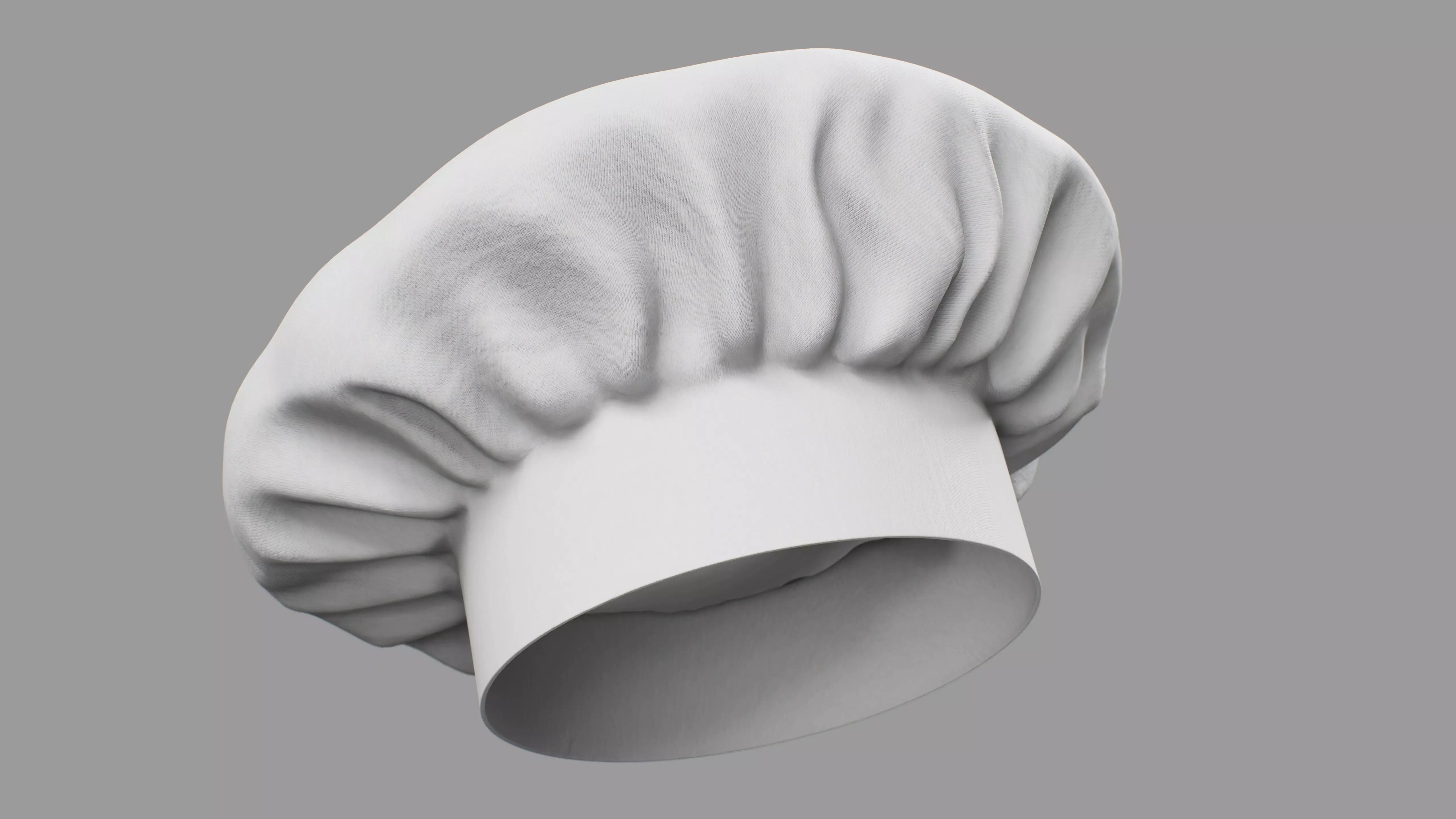 Chef Hat 3D model_0