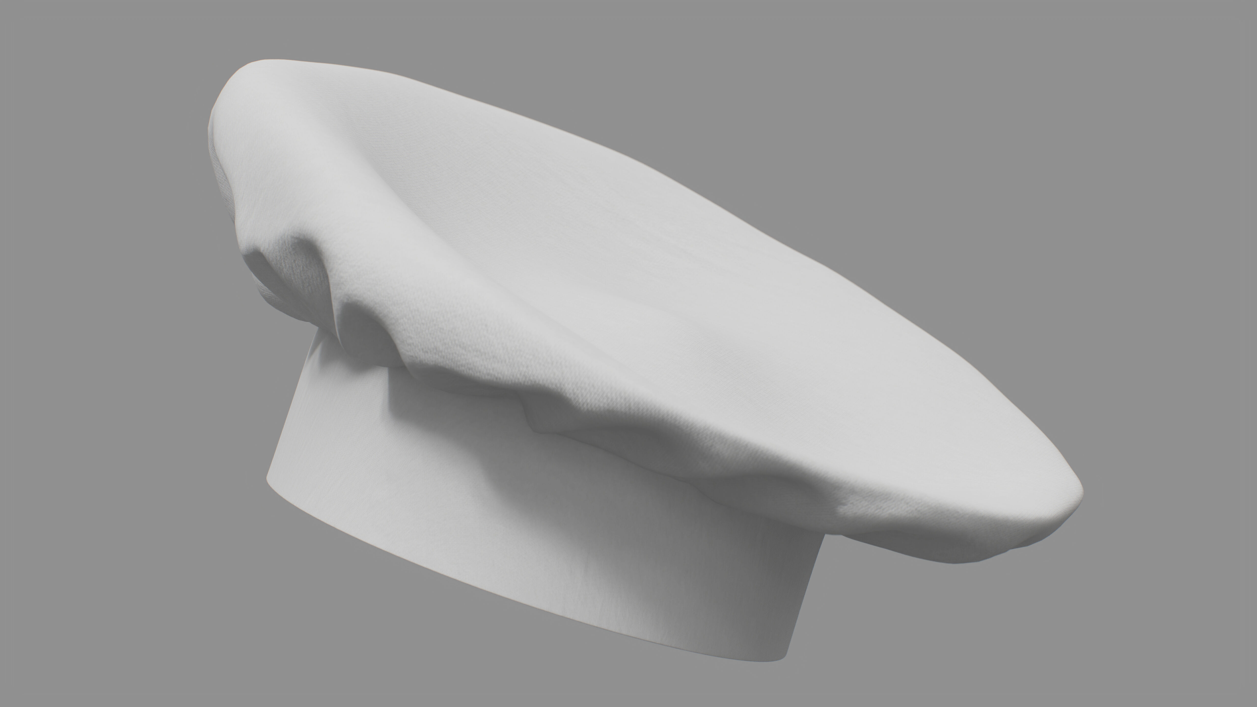 Chef Hat 3D model_10