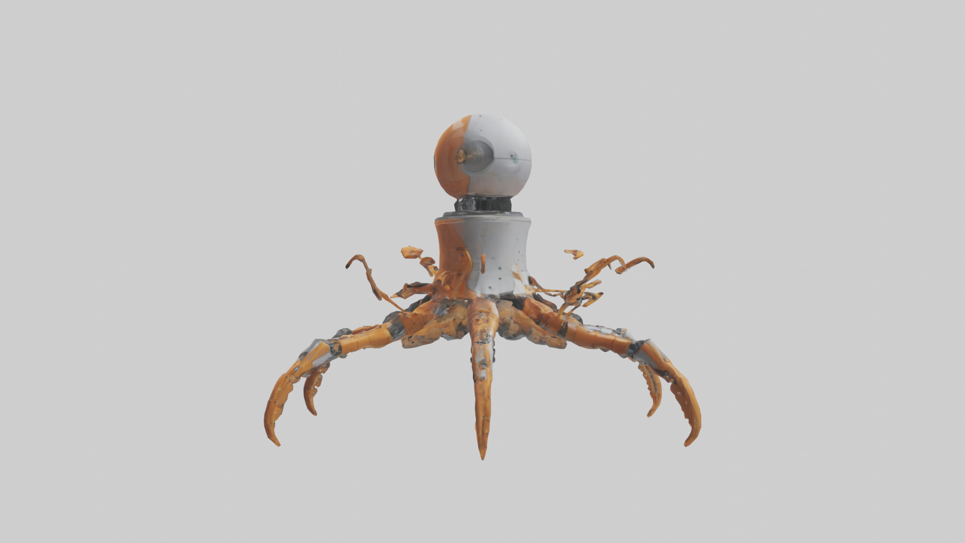 Robot version of a robot starfish model 3D model_12