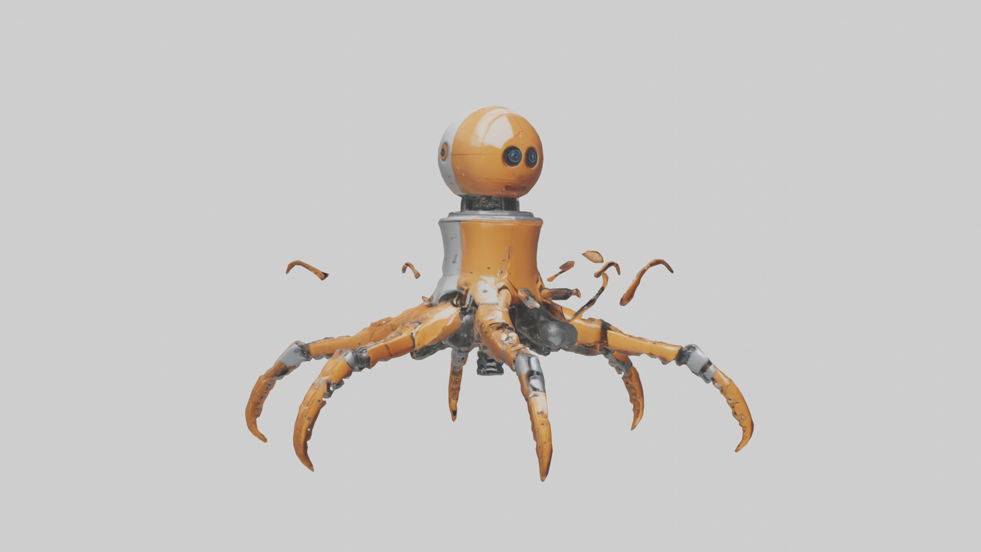 Robot version of a robot starfish model 3D model_11