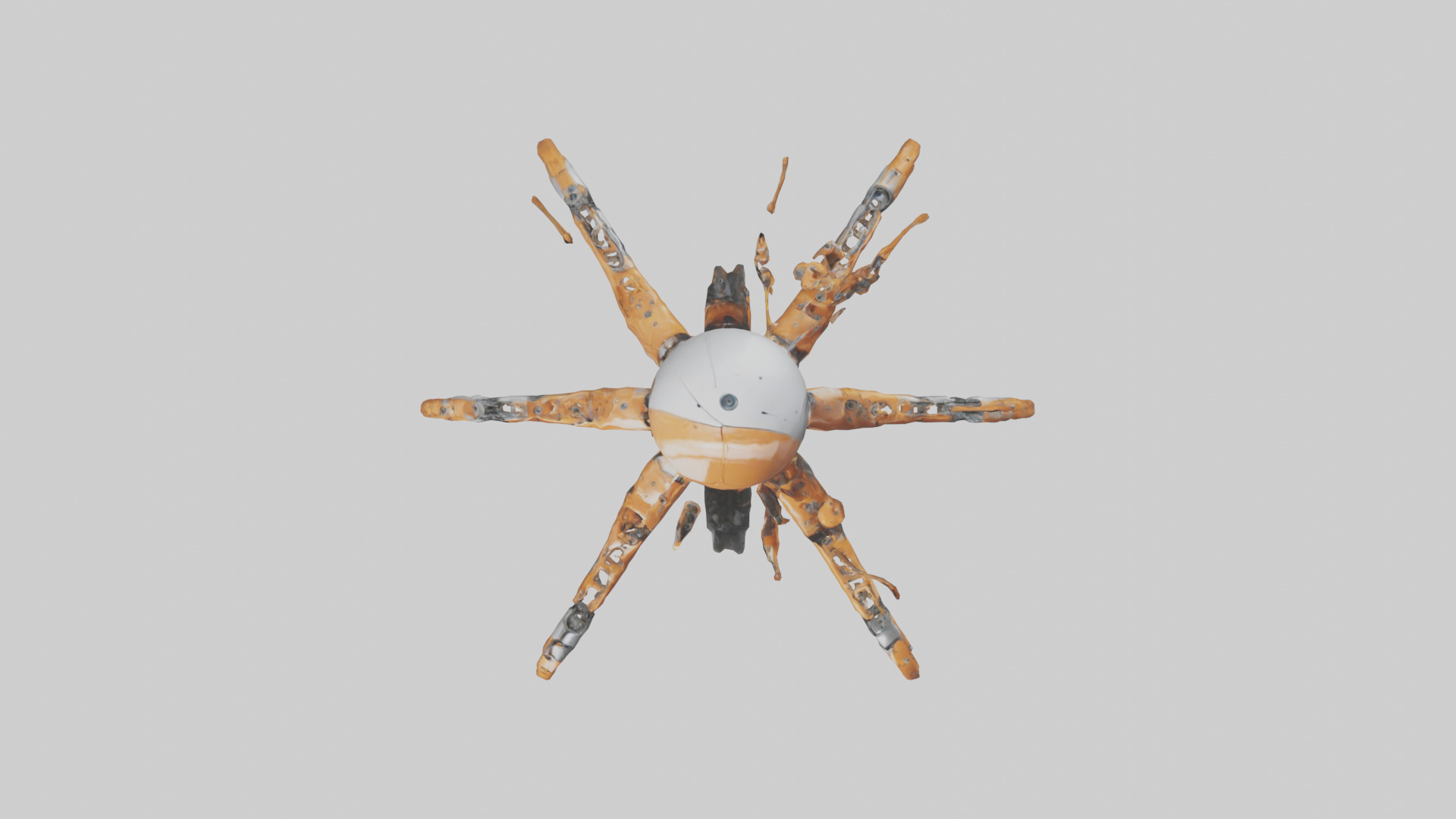 Robot version of a robot starfish model 3D model_14