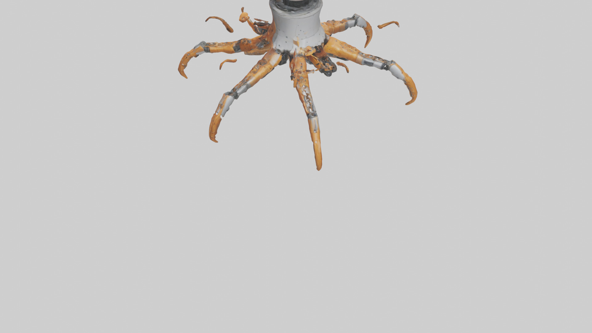 Robot version of a robot starfish model 3D model_4