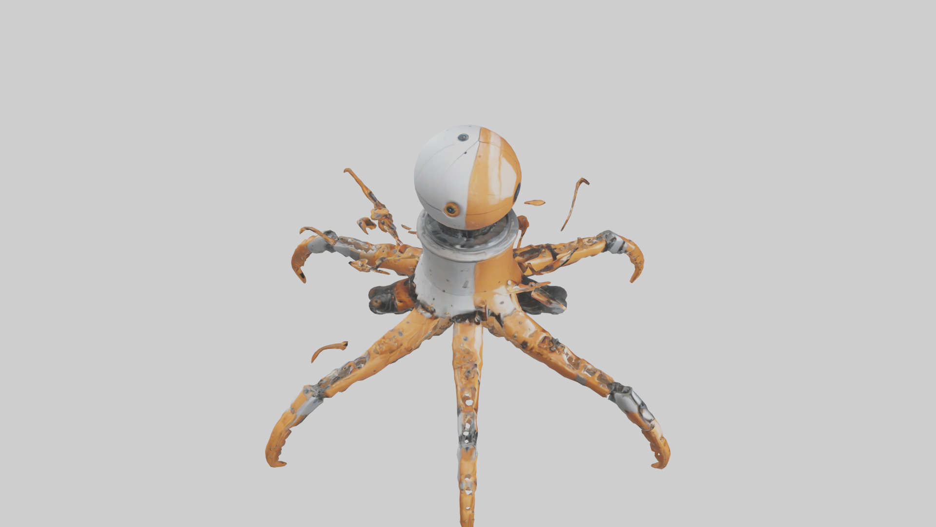 Robot version of a robot starfish model 3D model_18