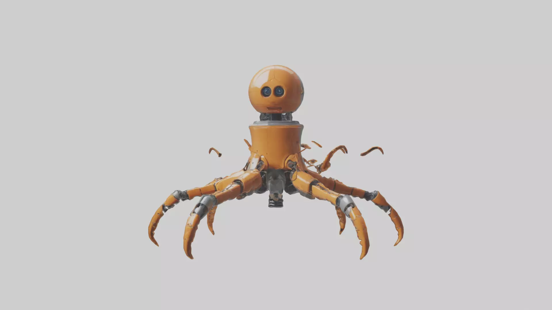 Robot version of a robot starfish model 3D model_0