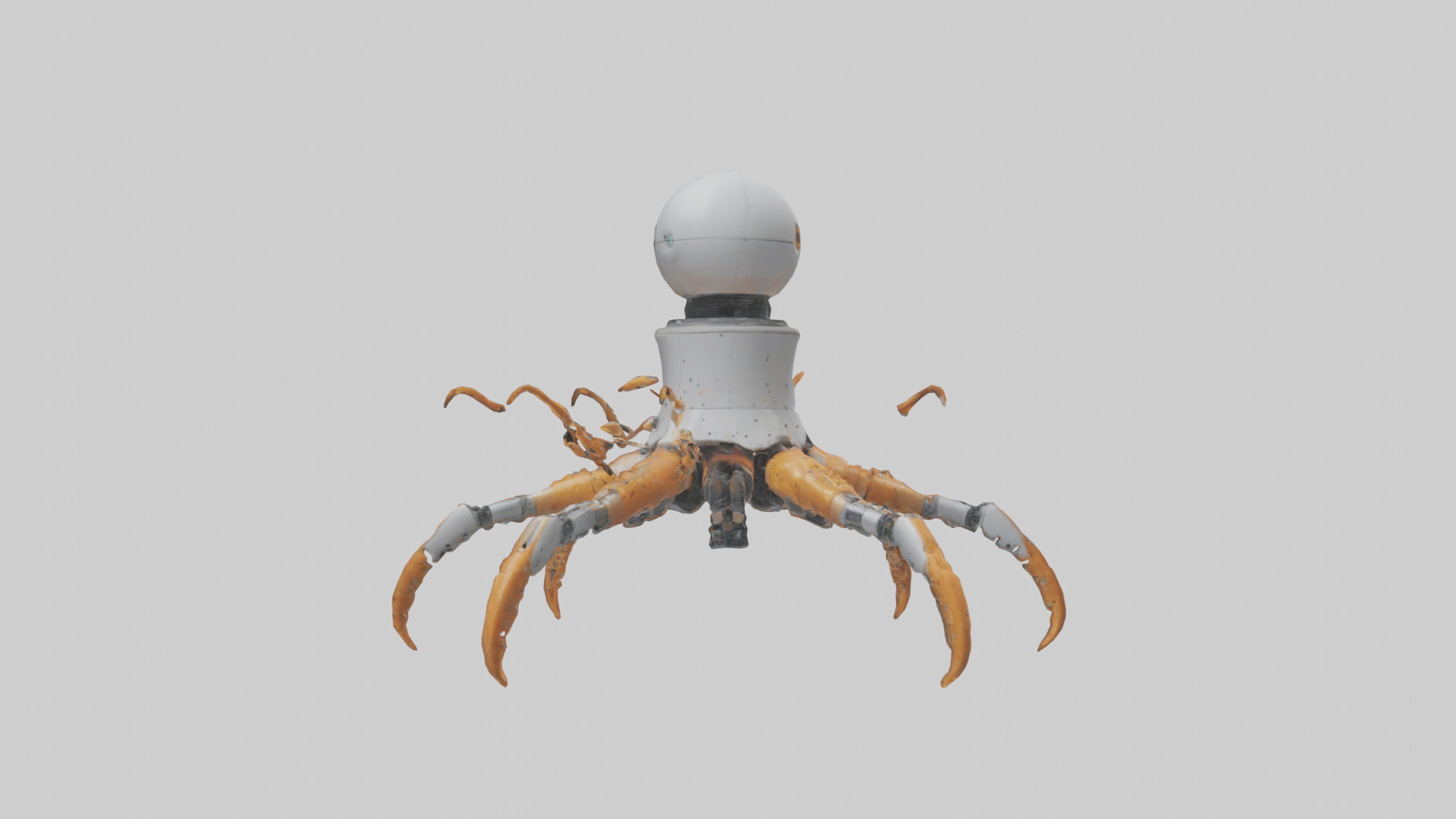 Robot version of a robot starfish model 3D model_1