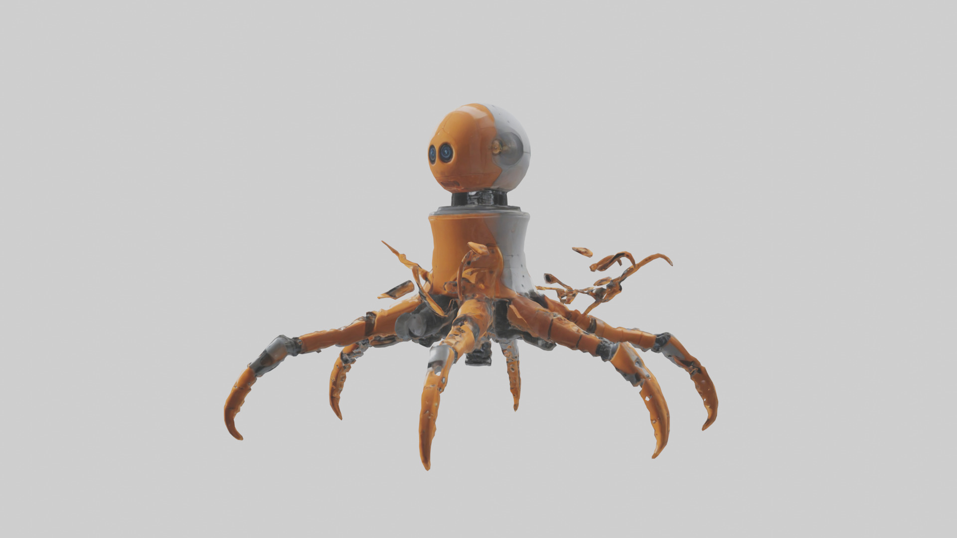 Robot version of a robot starfish model 3D model_10
