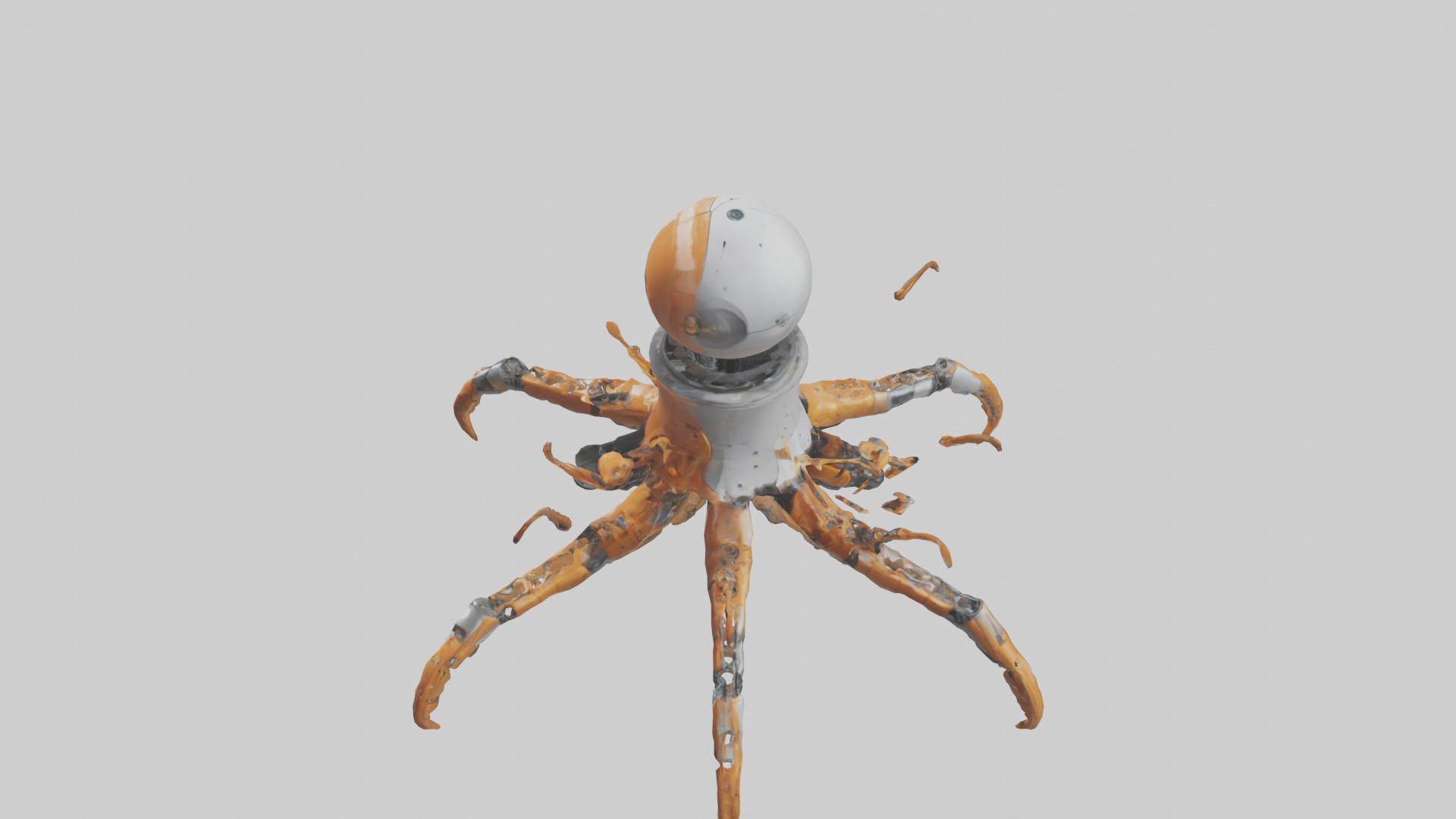 Robot version of a robot starfish model 3D model_17