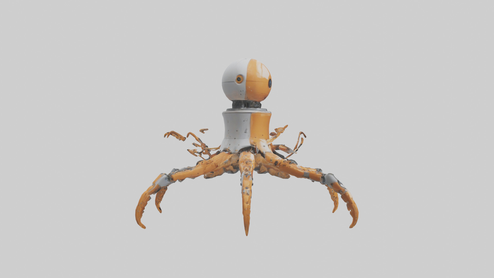 Robot version of a robot starfish model 3D model_13