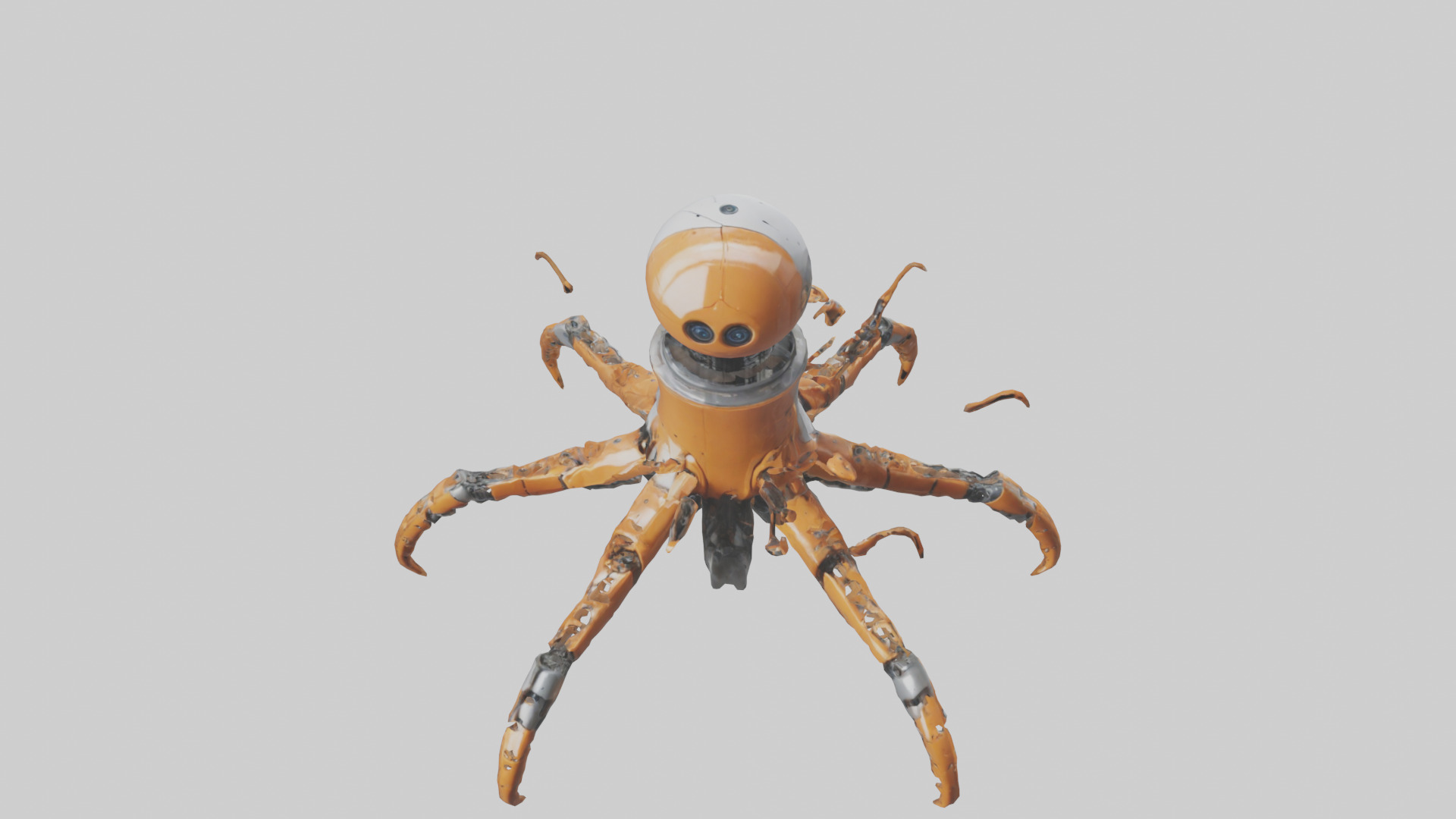 Robot version of a robot starfish model 3D model_16