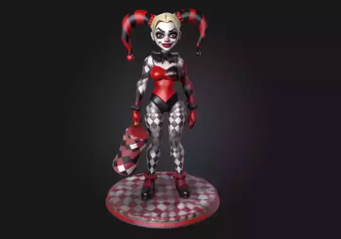 Harley  Highly Detailed 3D Printable Collectible Figurine