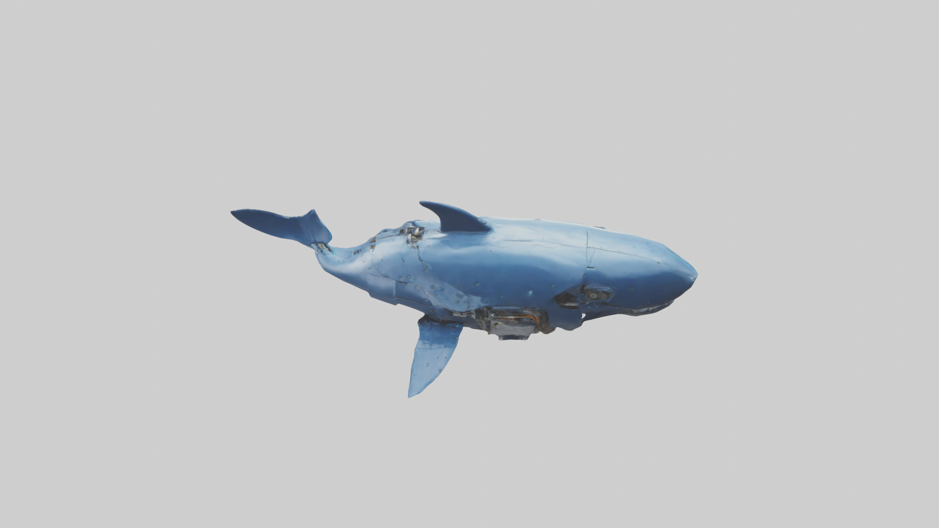 Robot version of a robot whale model 3D model_15
