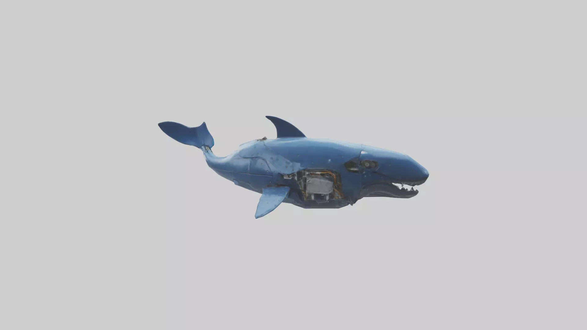 Robot version of a robot whale model 3D model_0