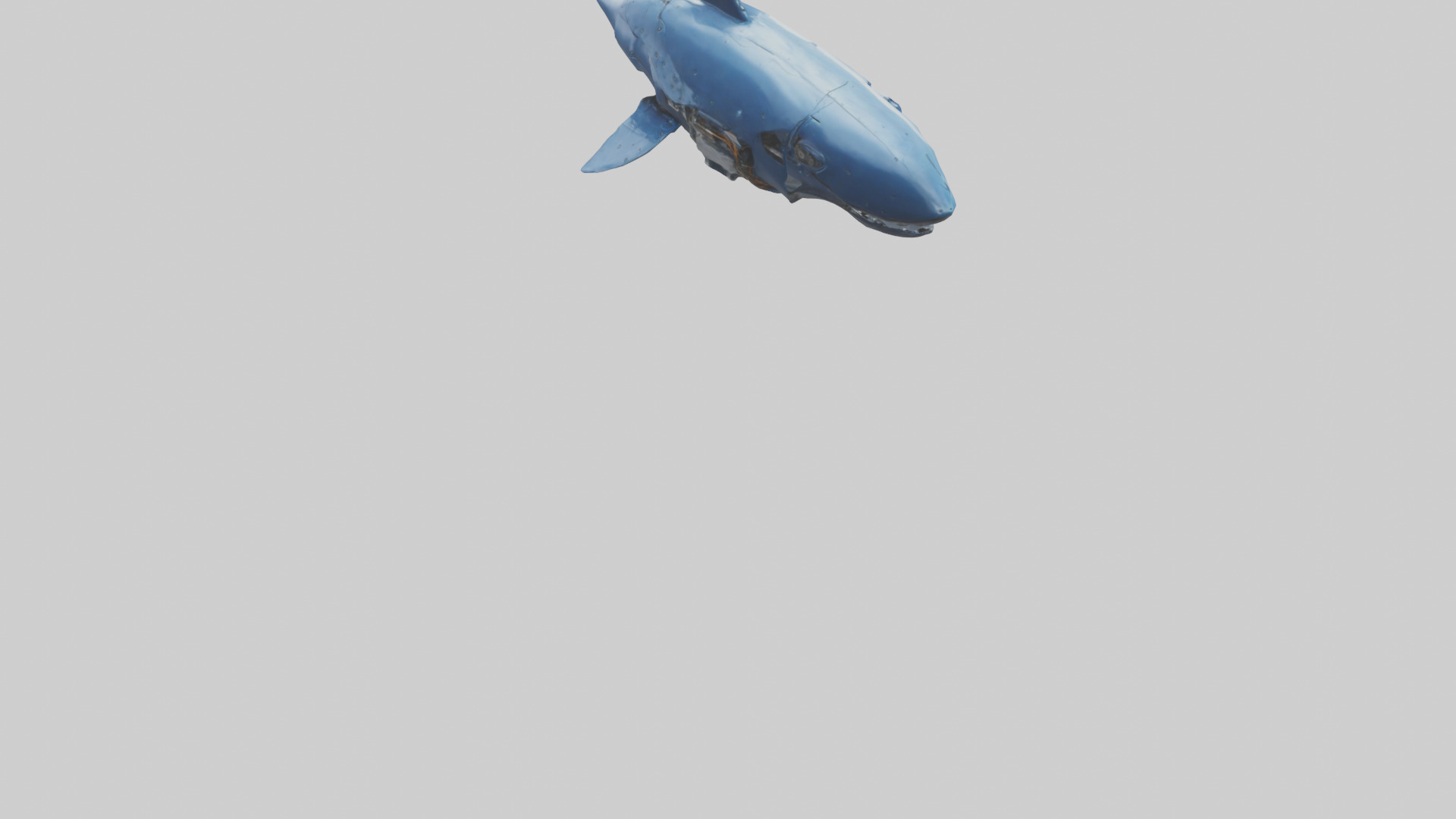 Robot version of a robot whale model 3D model_4