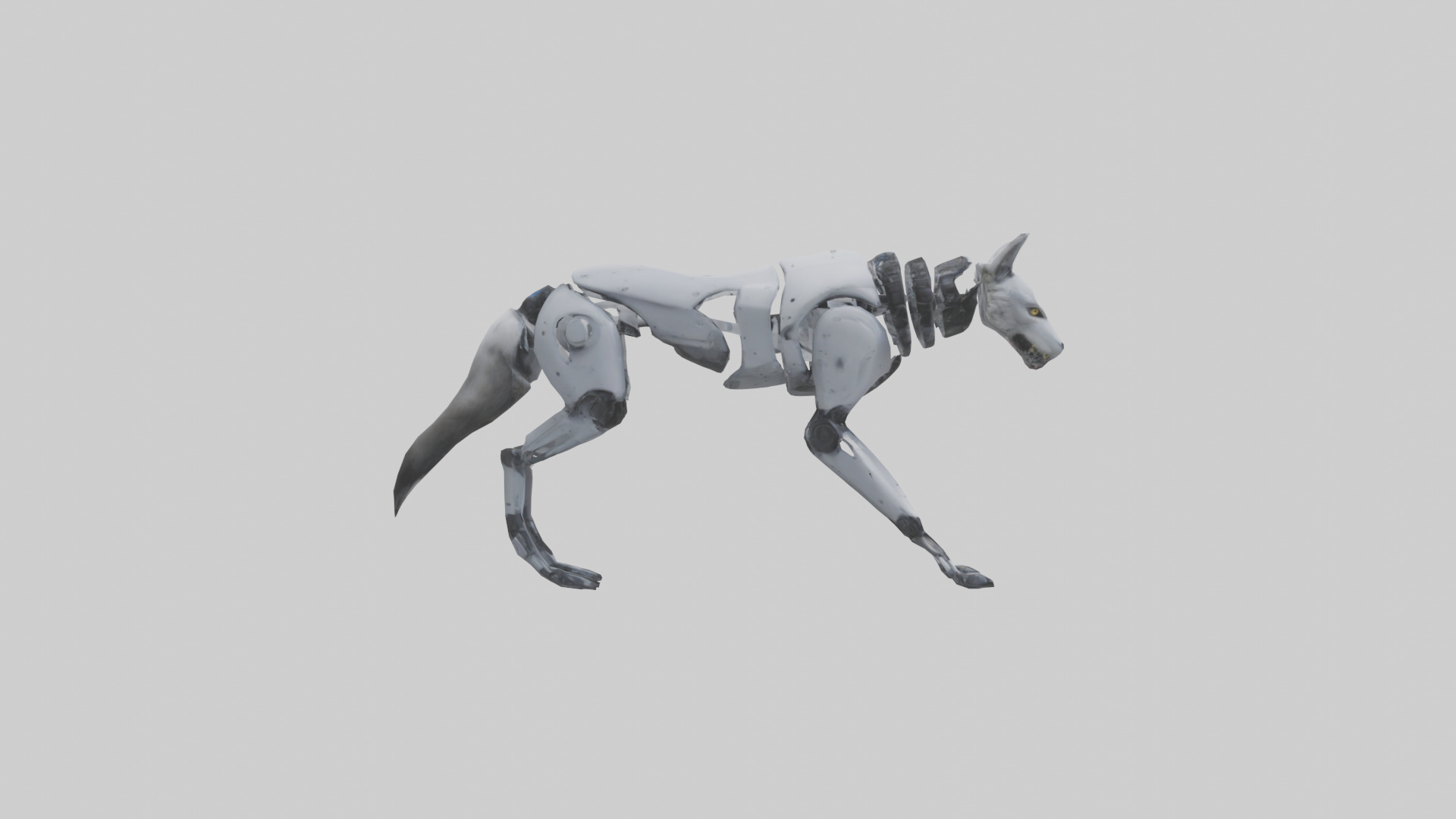 Robot version of a robot wolf with advanced sensors model 3D model_13