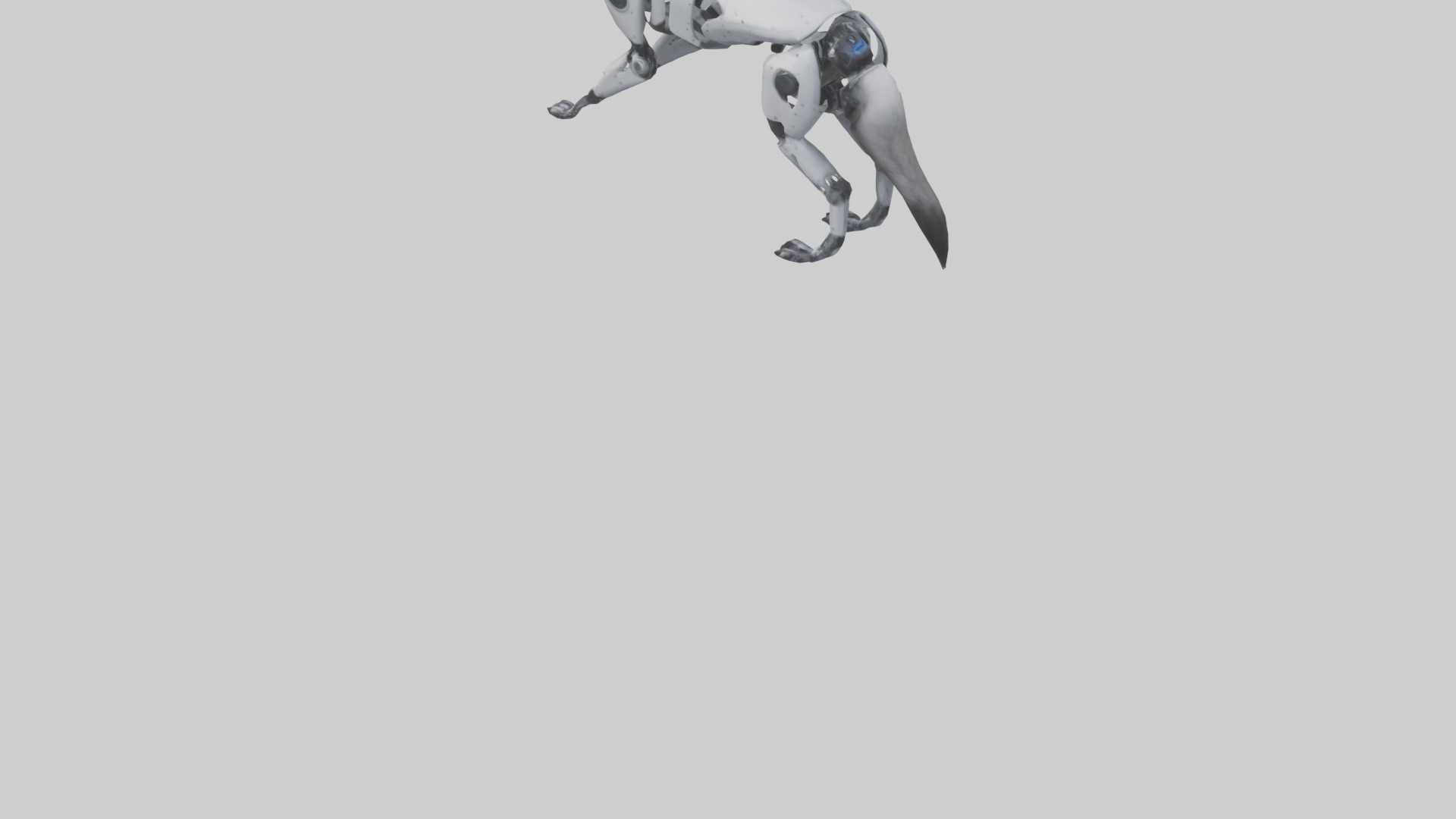 Robot version of a robot wolf with advanced sensors model 3D model_4