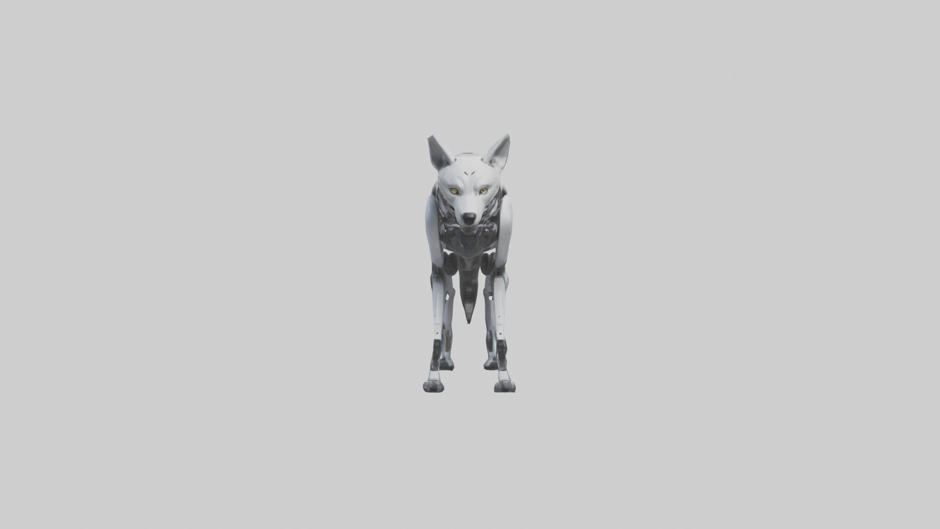 Robot version of a robot wolf with advanced sensors model 3D model_9