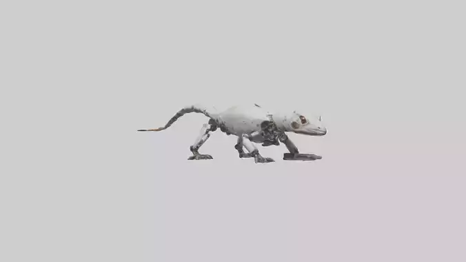 Robot version of a salamander model
