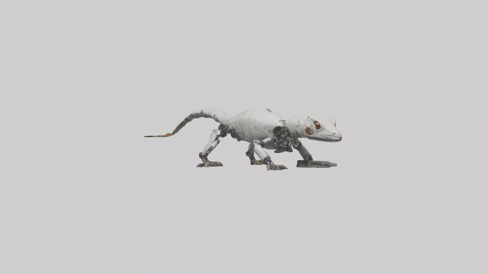 Robot version of a salamander model 3D model_0
