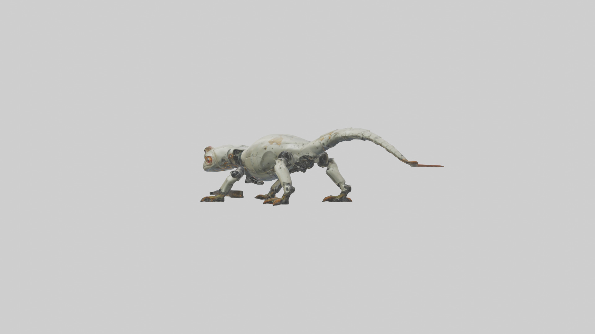 Robot version of a salamander model 3D model_3