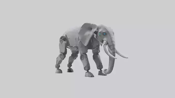 Robot version of an elephant model