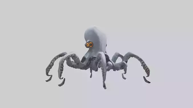 Robot version of an octopus model