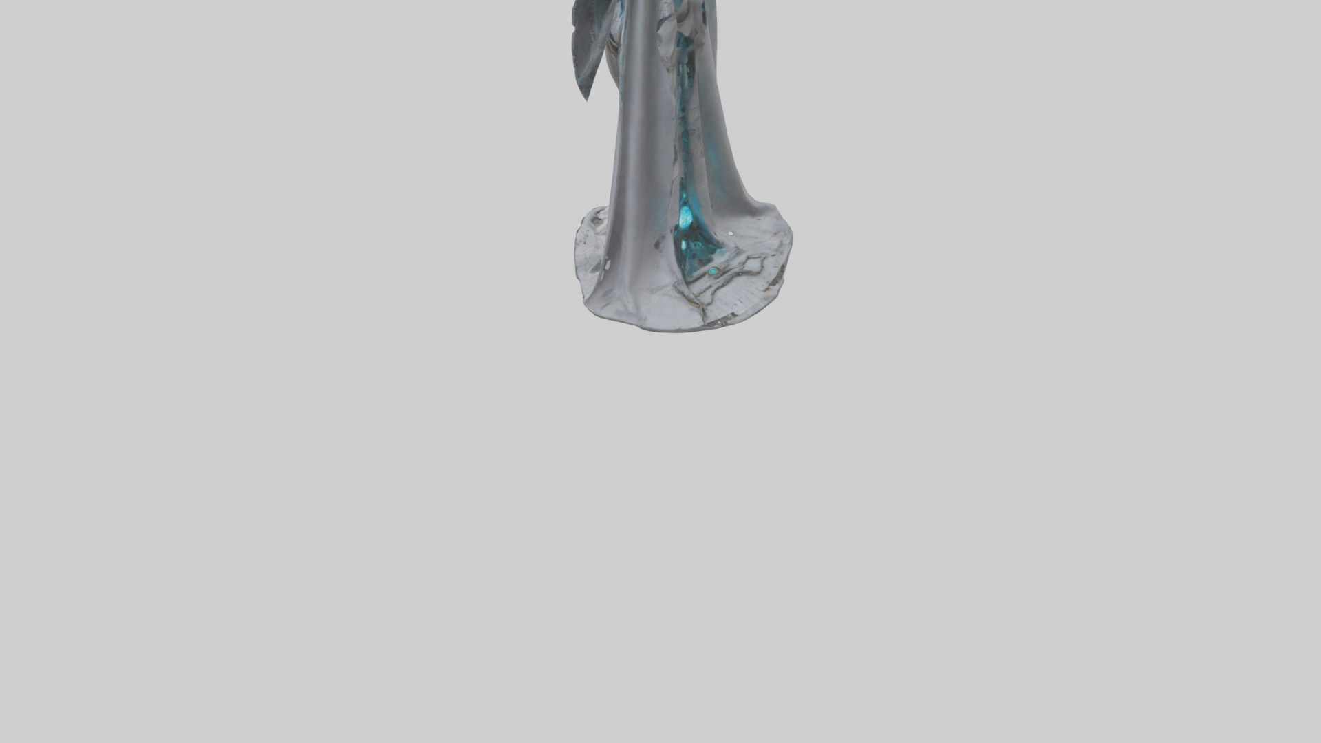 Robotic Sorceress statue model 3D model_6