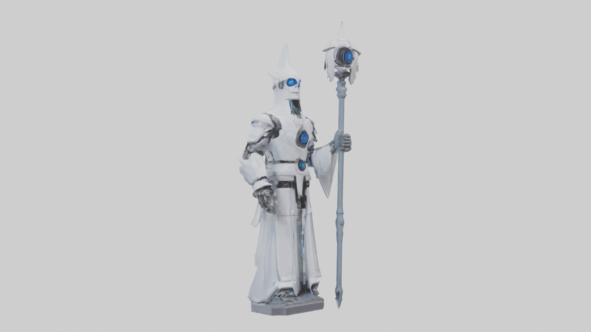 RoboWizard statue model 3D model_9