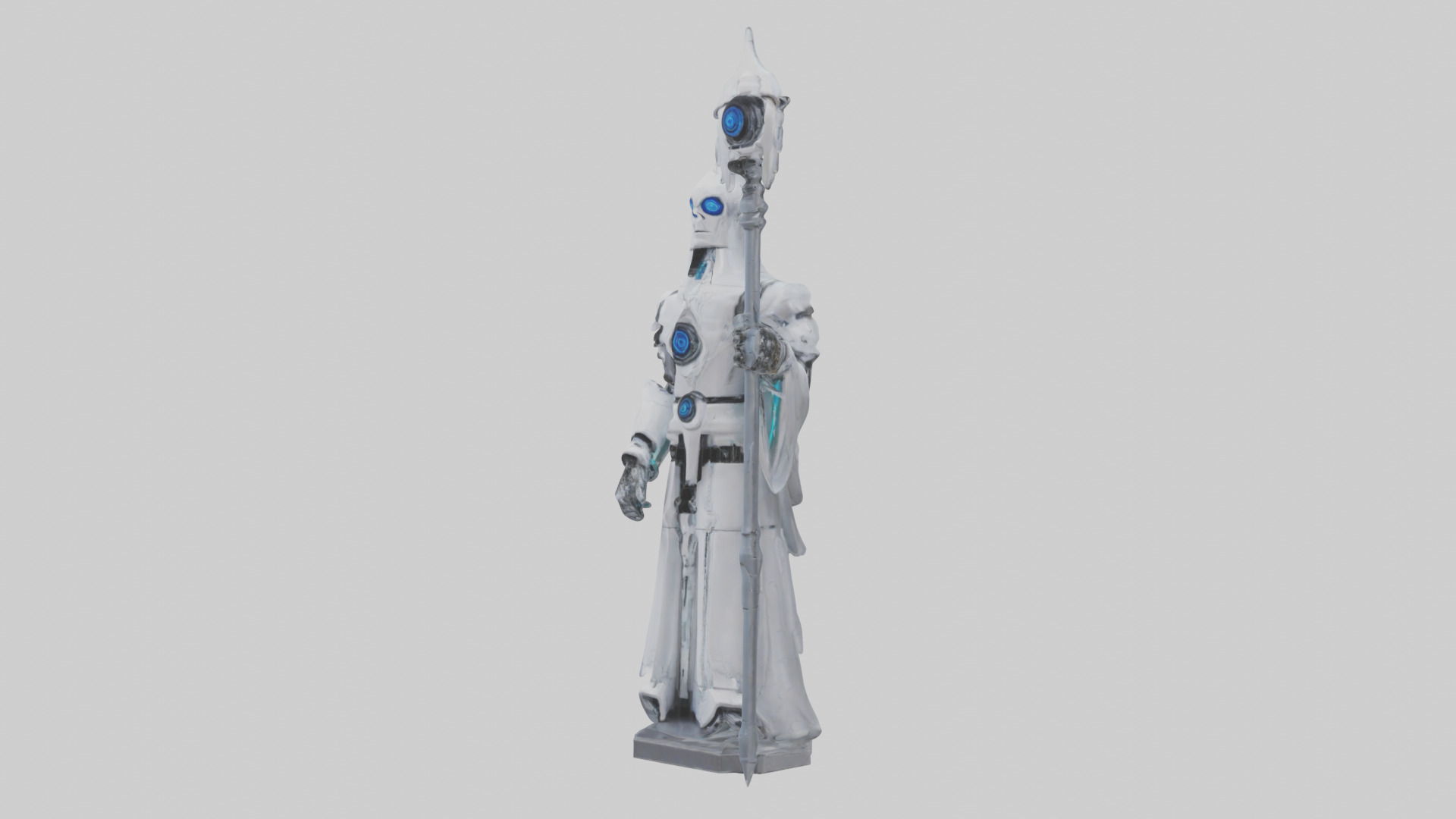 RoboWizard statue model 3D model_1
