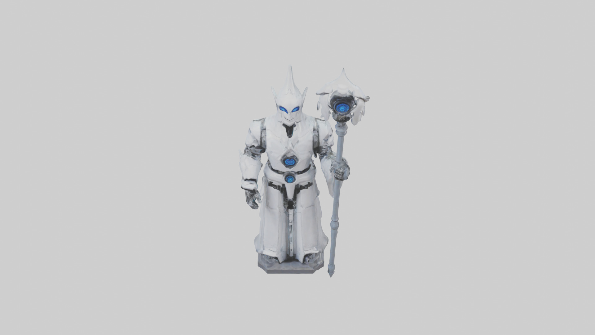 RoboWizard statue model 3D model_16