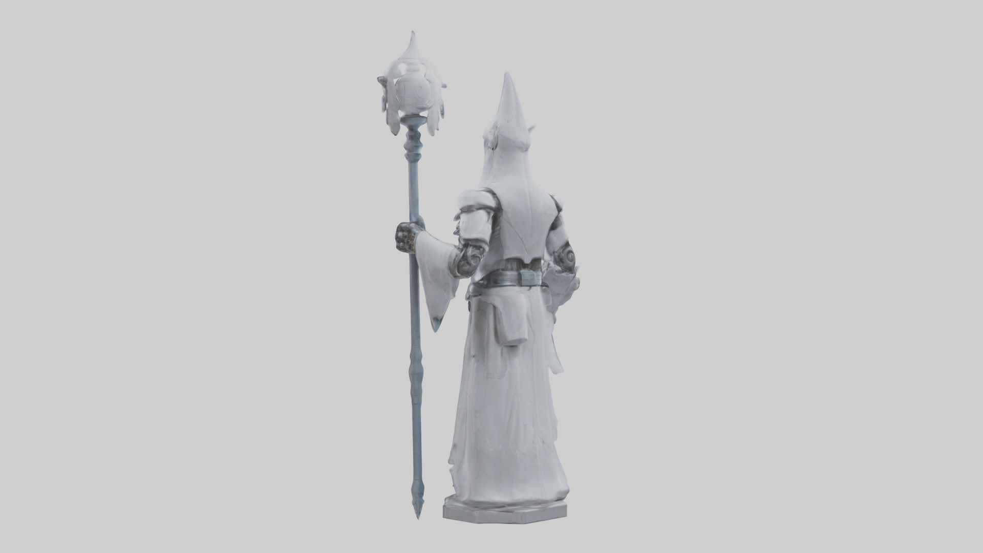 RoboWizard statue model 3D model_3
