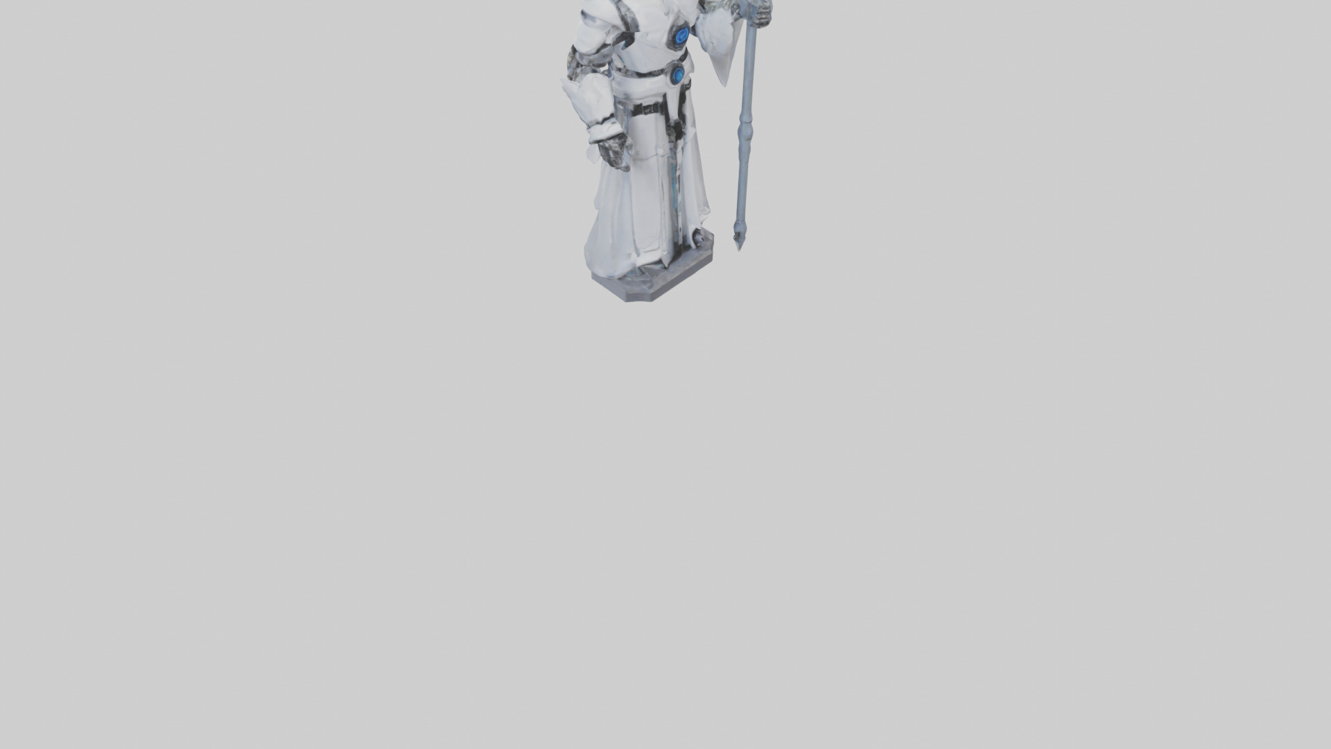 RoboWizard statue model 3D model_8
