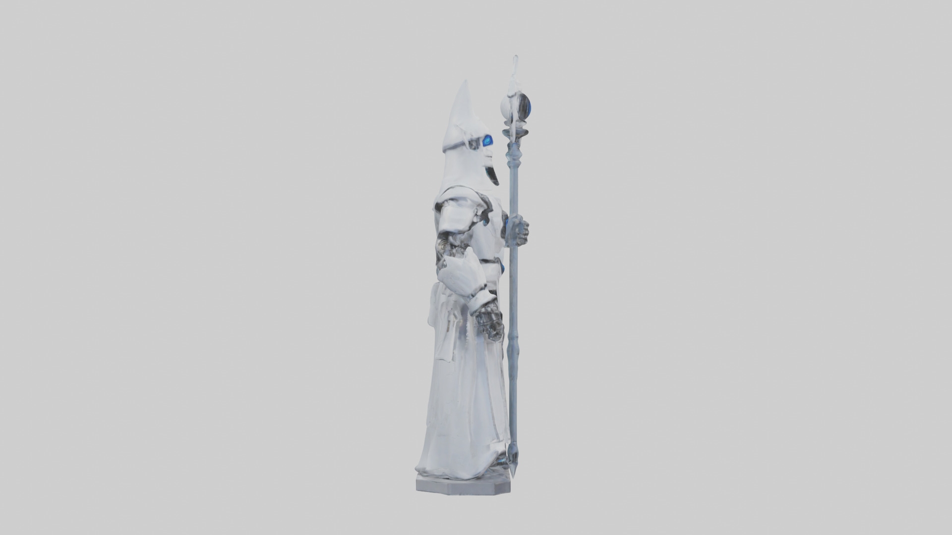 RoboWizard statue model 3D model_13