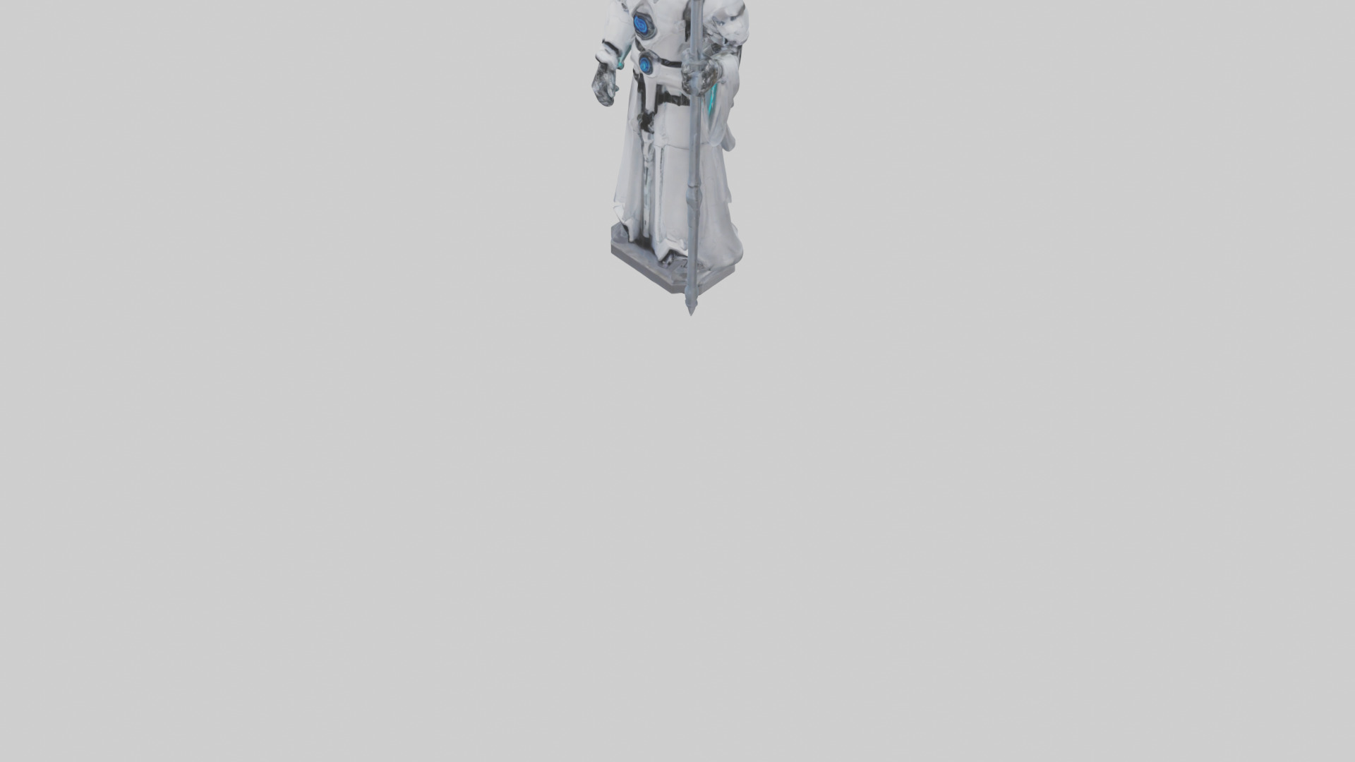 RoboWizard statue model 3D model_7