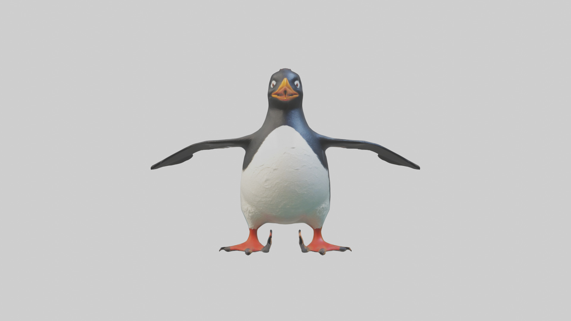 Rockhopper Penguin hopping model 3D model_9