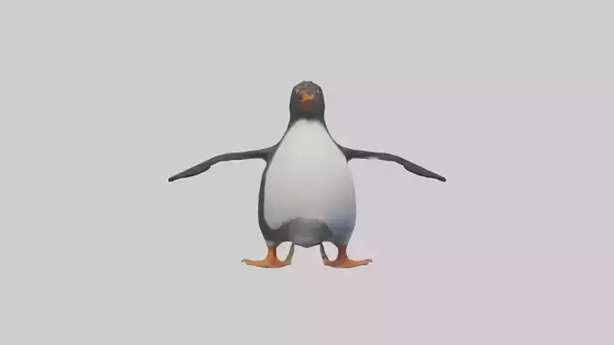 Rockhopper Penguin hopping model
