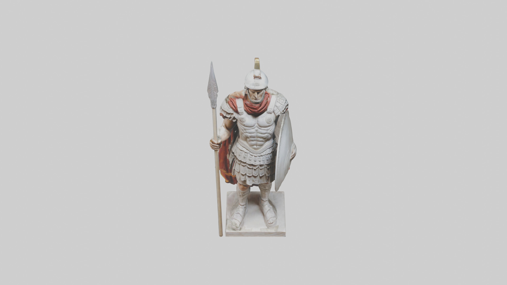 Roman Soldier sculpture model 3D model_16
