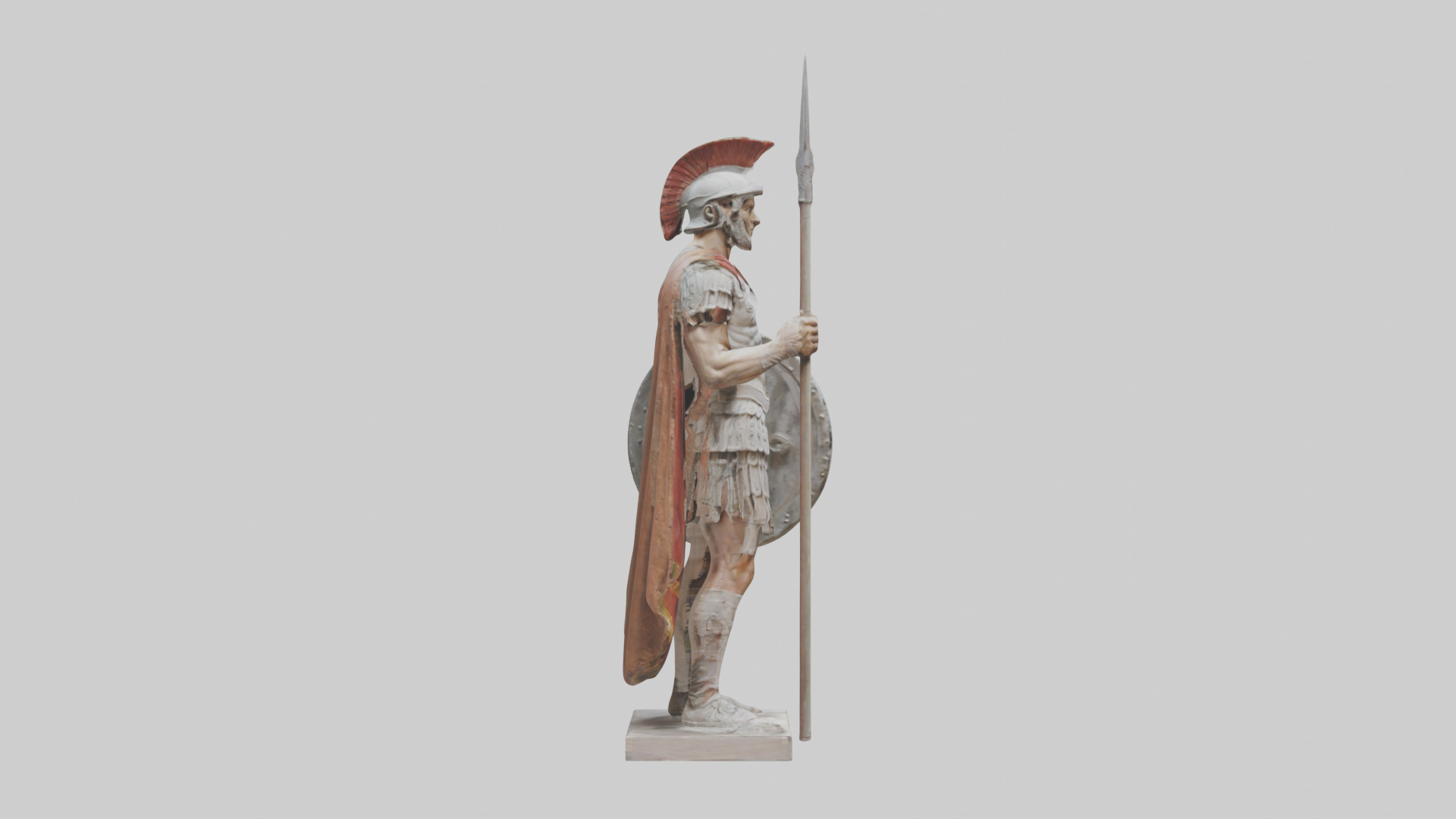 Roman Soldier sculpture model 3D model_13