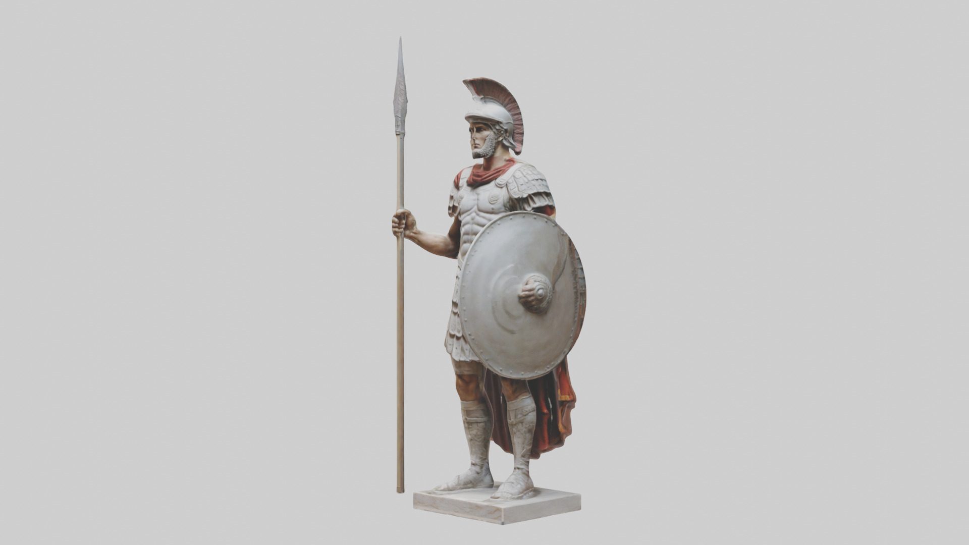 Roman Soldier sculpture model 3D model_10