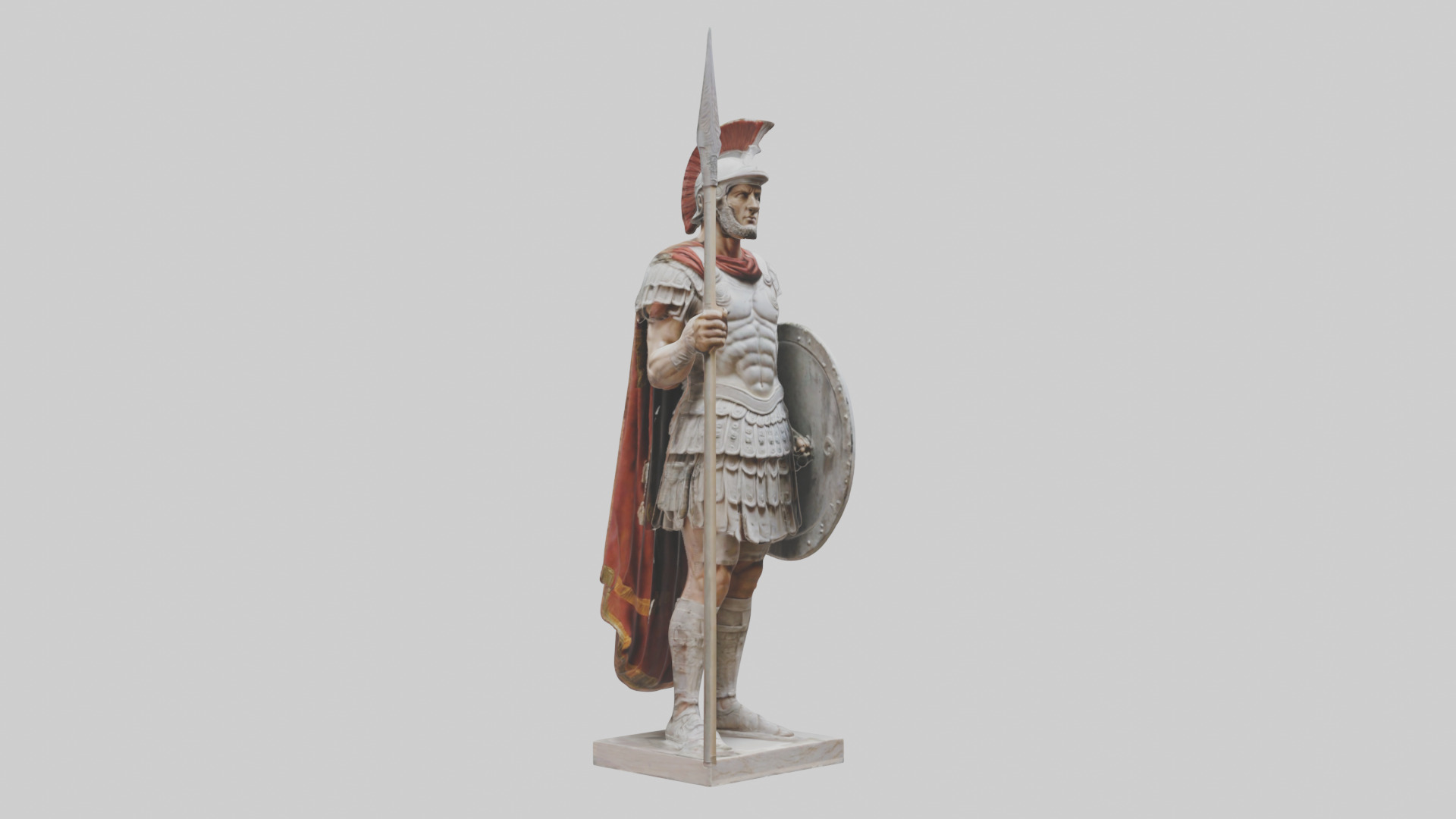 Roman Soldier sculpture model 3D model_9