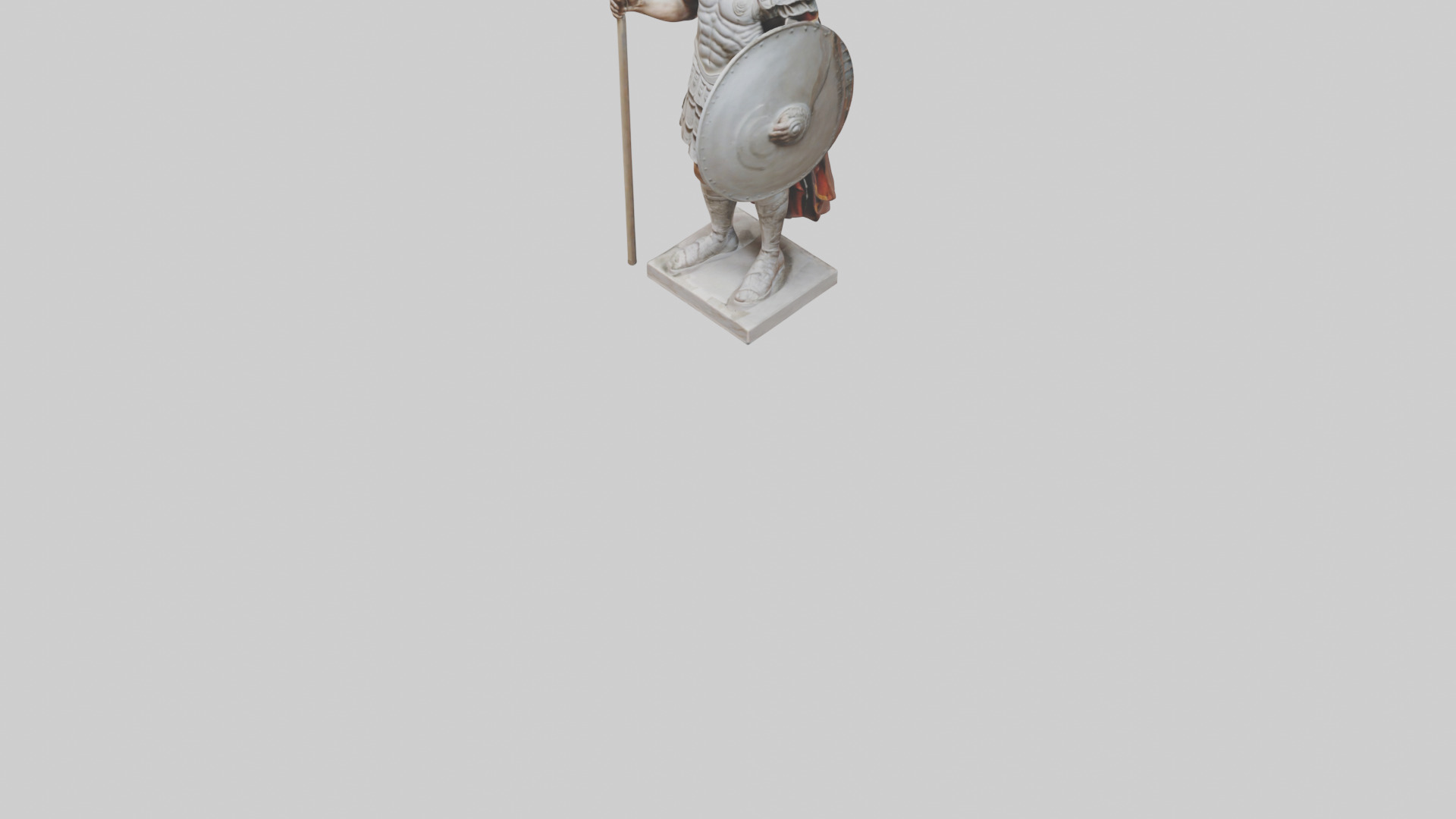 Roman Soldier sculpture model 3D model_7