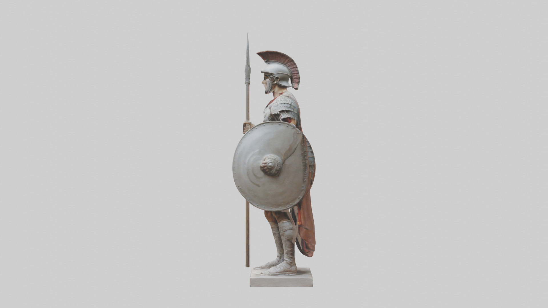 Roman Soldier sculpture model 3D model_12