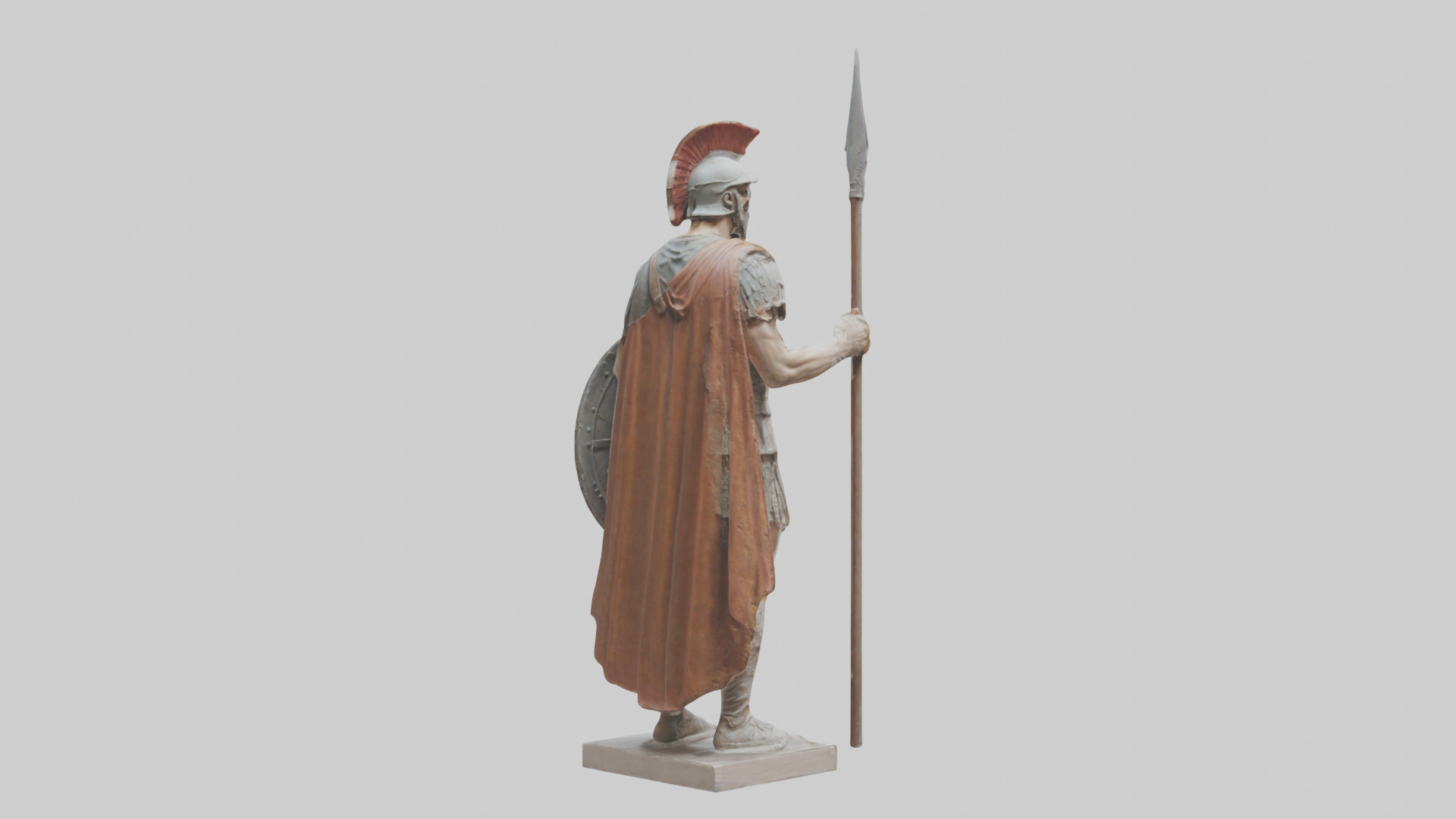 Roman Soldier sculpture model 3D model_4