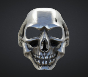 Skull Ring  3D print model_1