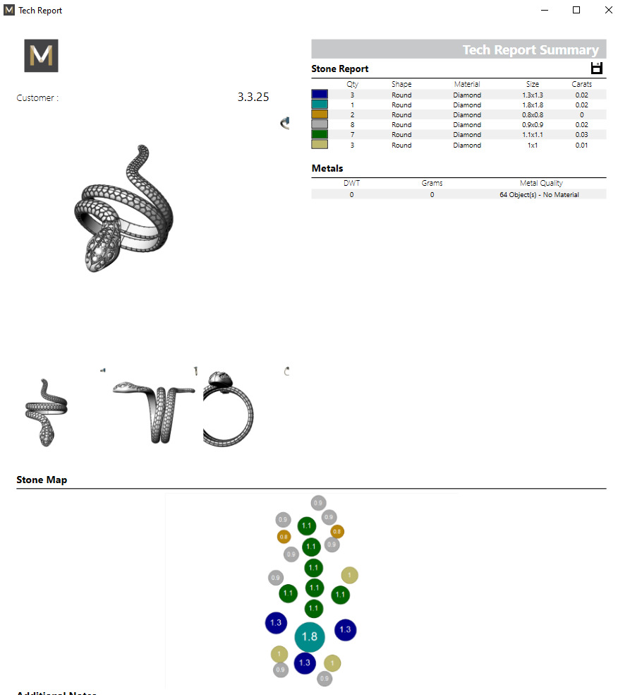 Snake Ring 17 18 and 19 3D print model_7