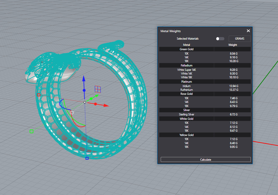 Snake Ring 17 18 and 19 3D print model_3
