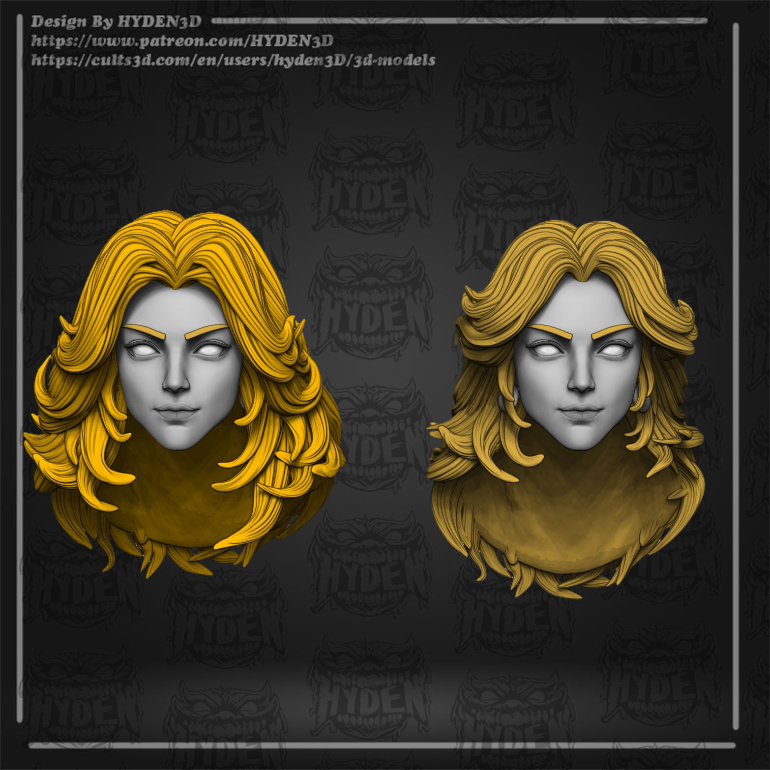 susan storm invisible woman 3D print model_2