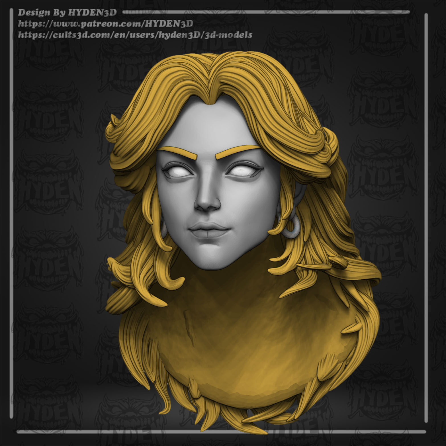 susan storm invisible woman 3D print model_6